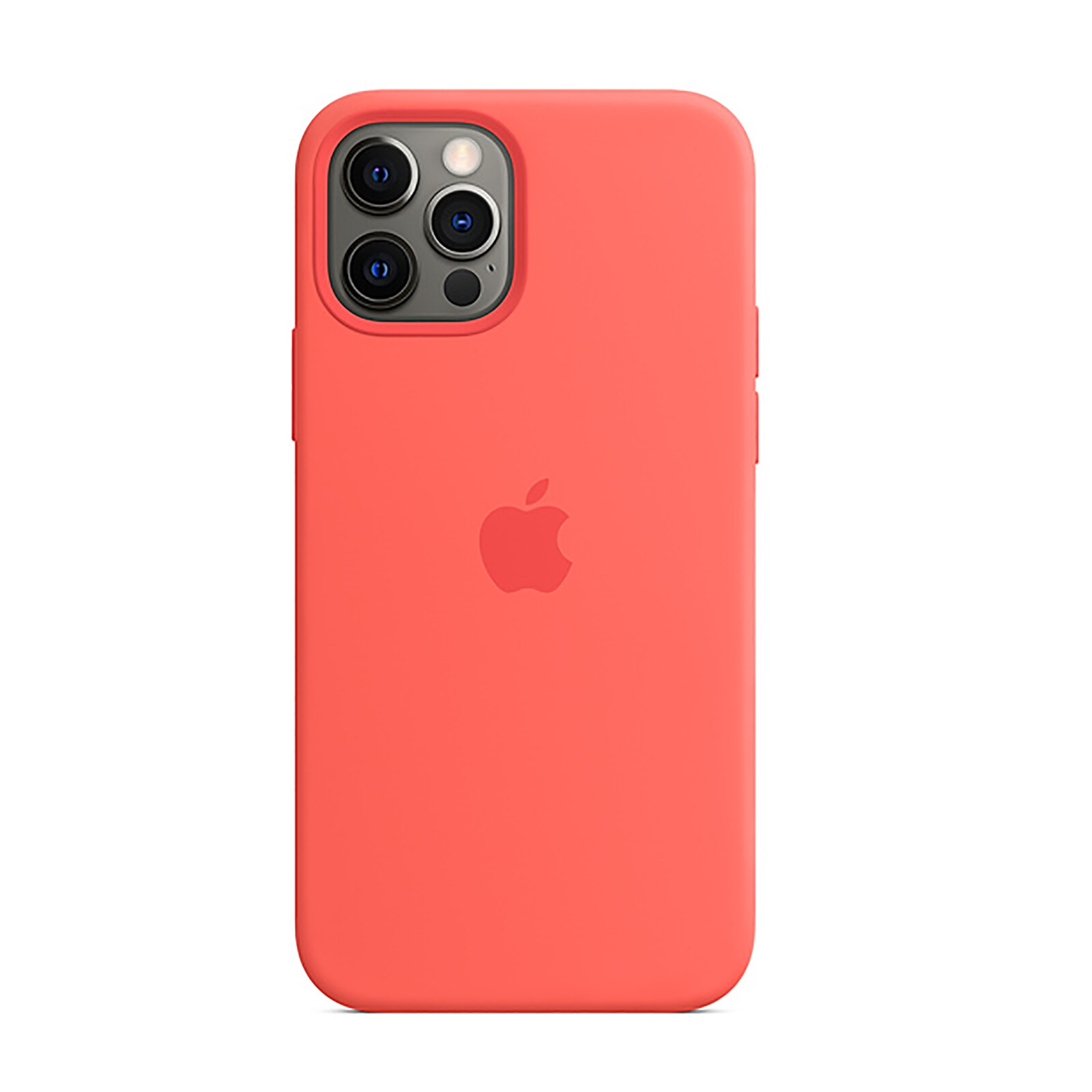 Apple iPhone 12/12 Pro Silikon Case mit MagSafe zitruspink