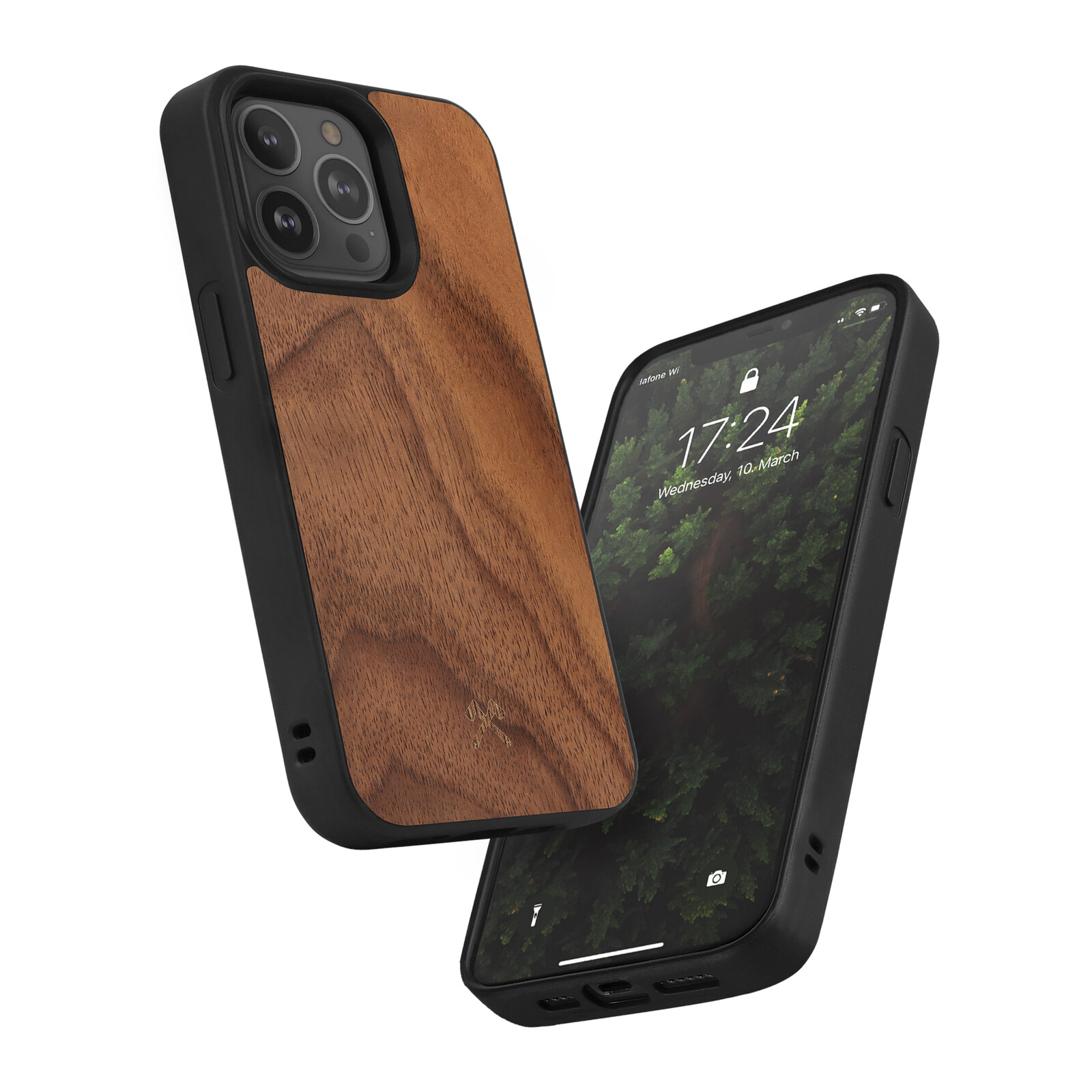 Woodcessories Bumper Case MagSafe iPhone 13 Pro walnuss