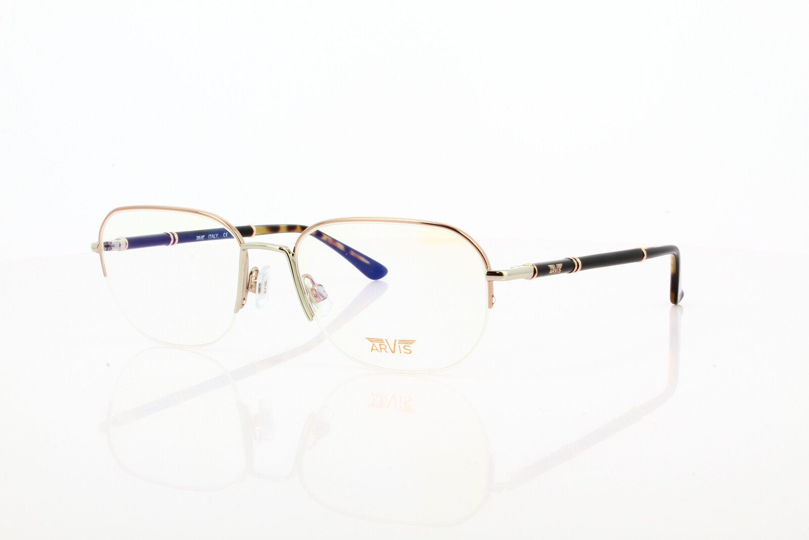 AV 097 C1 Herrenbrille Halbrand Metall