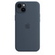Apple iPhone 14 Plus Silikon Case mit MagSafe sturmblau