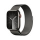 Apple Watch S9 GPS+Cellular Edelstahl 41mm Milanaise grau
