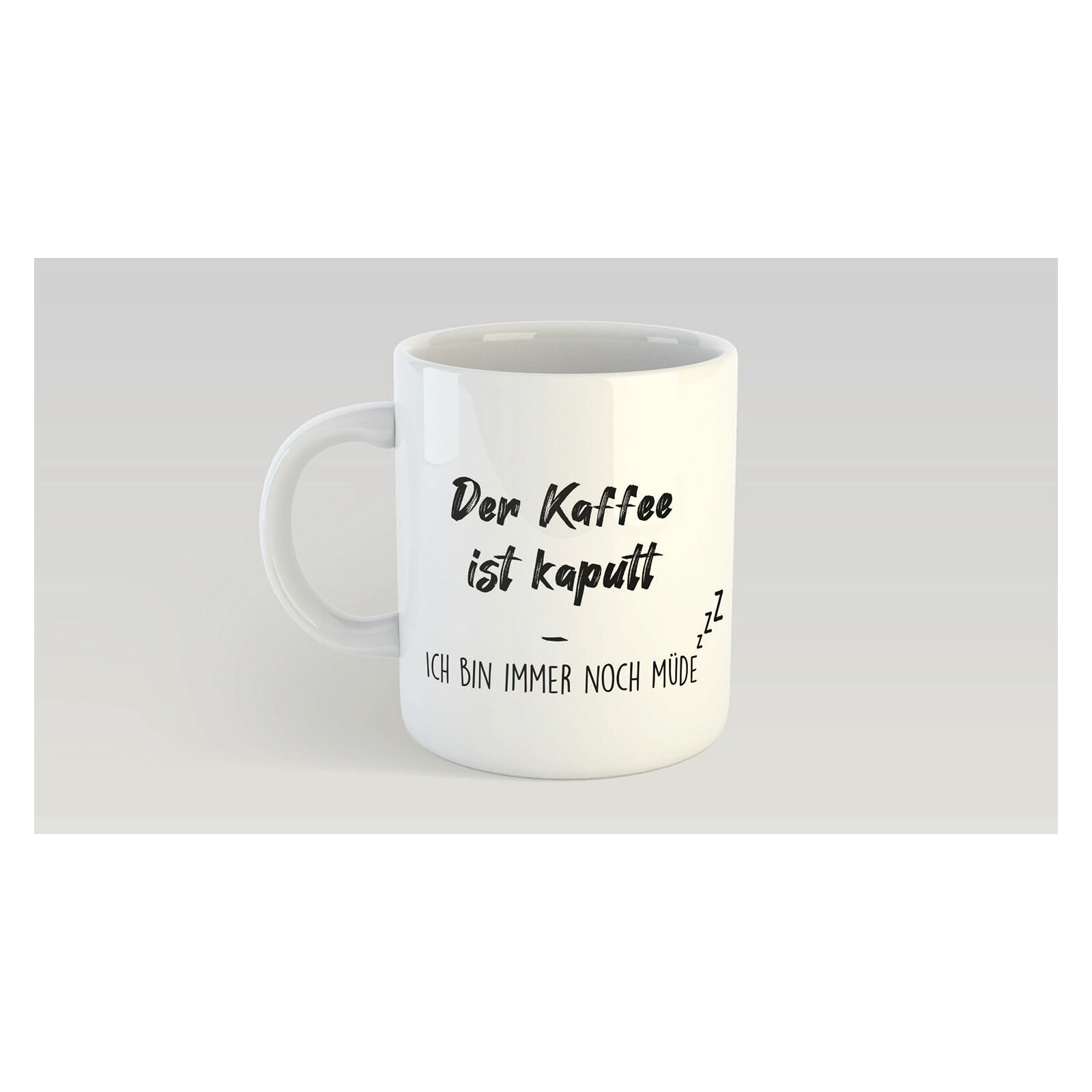 Panorama Tasse "Kaffee kaputt"