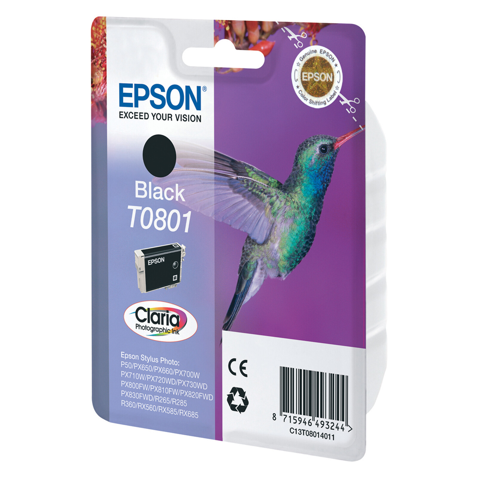 Epson T0801 Tinte Photo Black 7,4ml