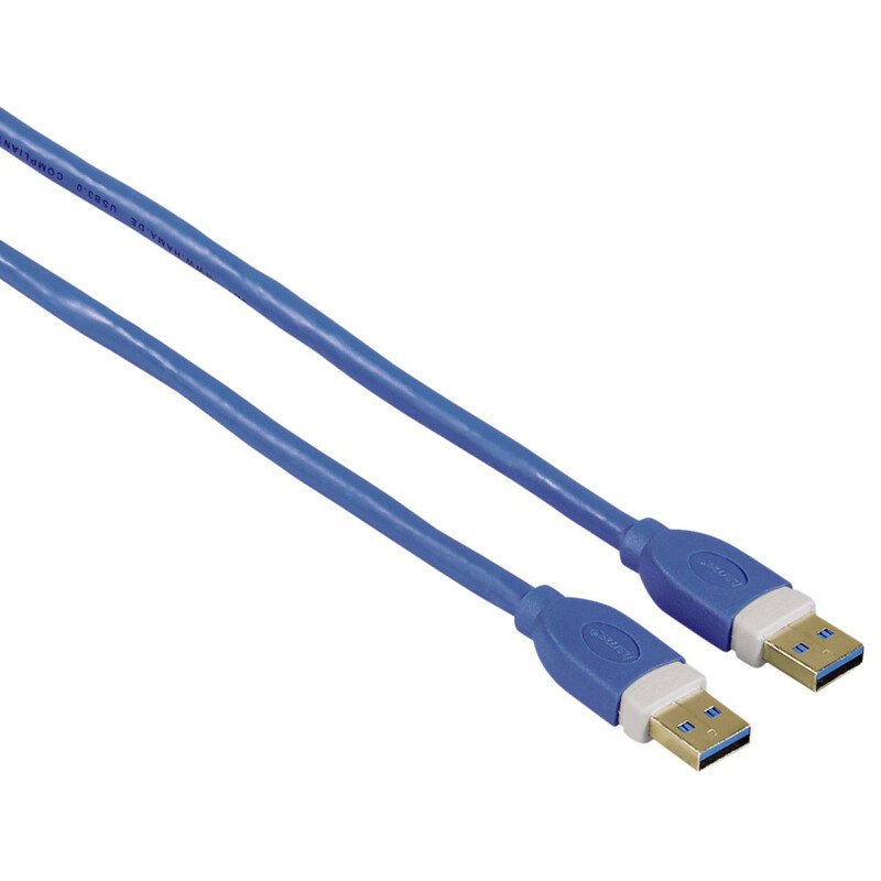 Hama 39676 USB-3.0-Kabel (A-A),1,8m,vergoldet, doppelt gesch