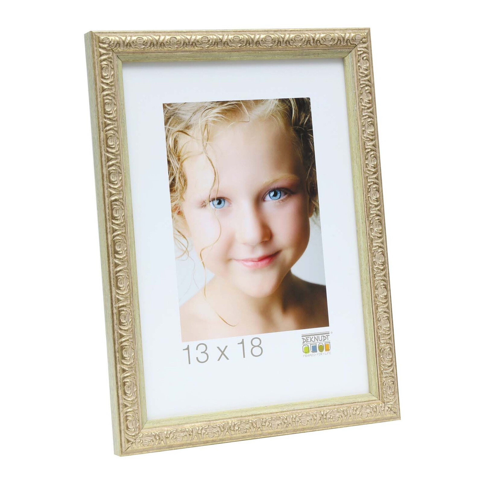 Bilderrahmen Deknudt 10x15cm Kunststoff gold S95LA1