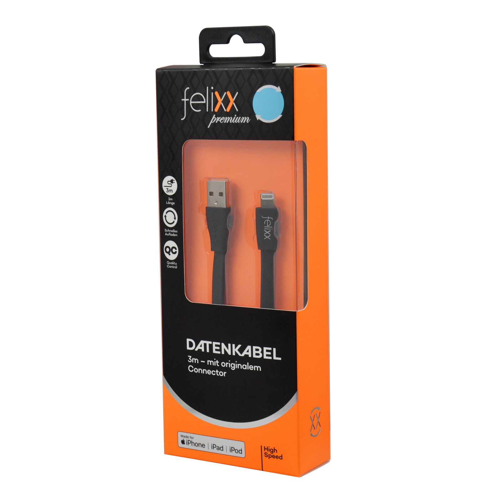 Felixx Data Apple Lightning MFI 3 Meter