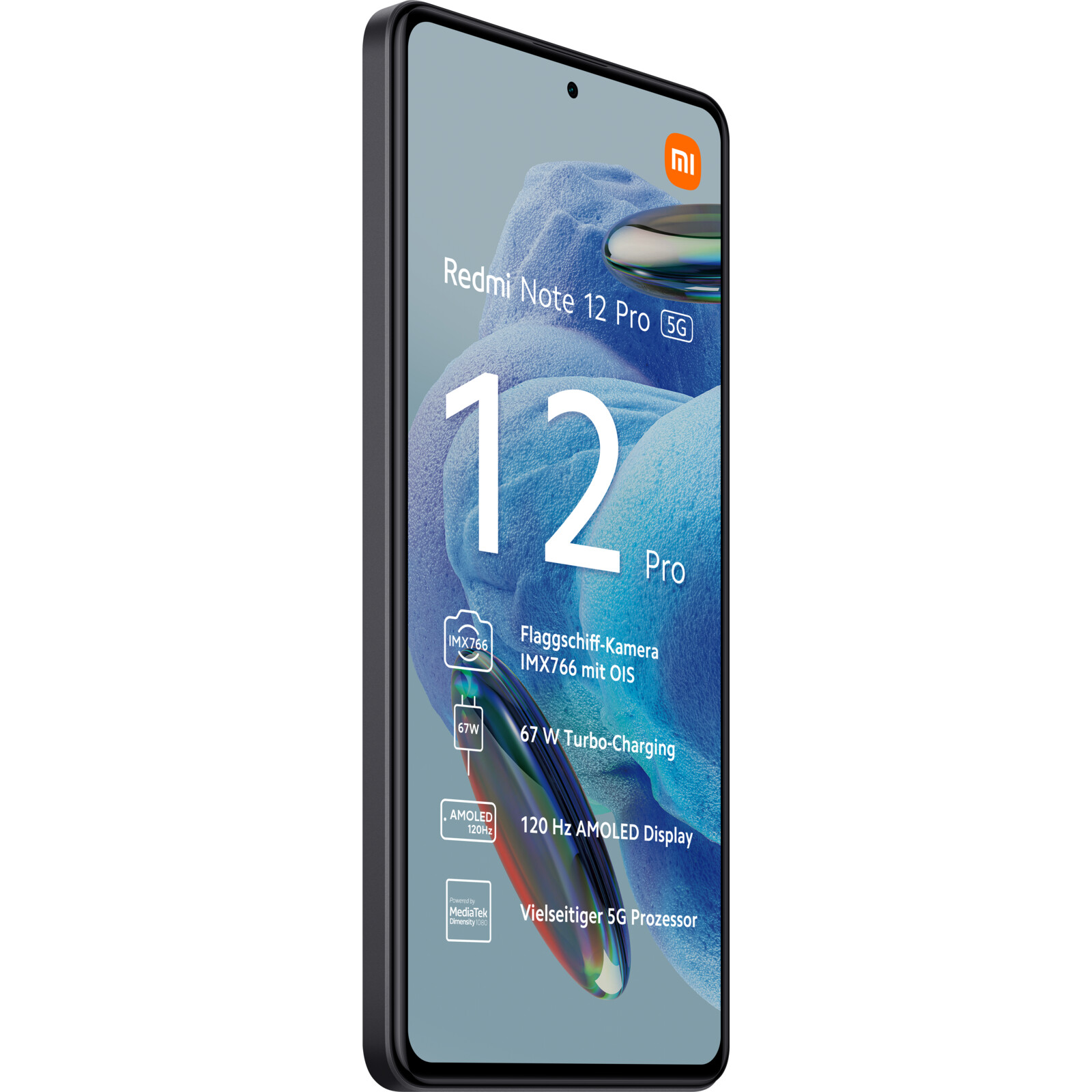 Xiaomi Redmi Note 12 Pro 5G 128GB schwarz 