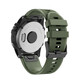 Mika Uhrenarmband Garmin Quick Silikon 22mm army grün