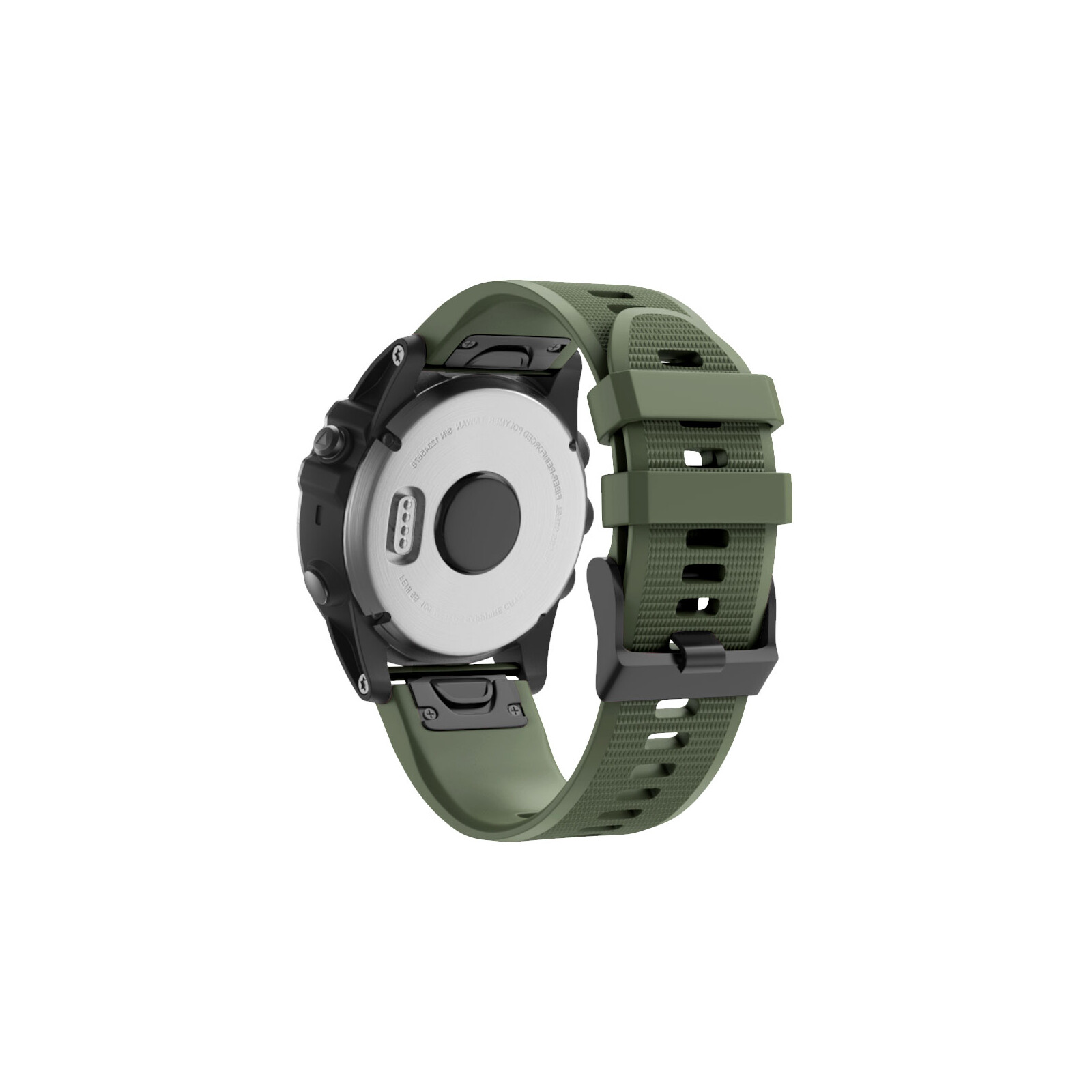 Mika Uhrenarmband Garmin Quick Silikon 22mm army grün