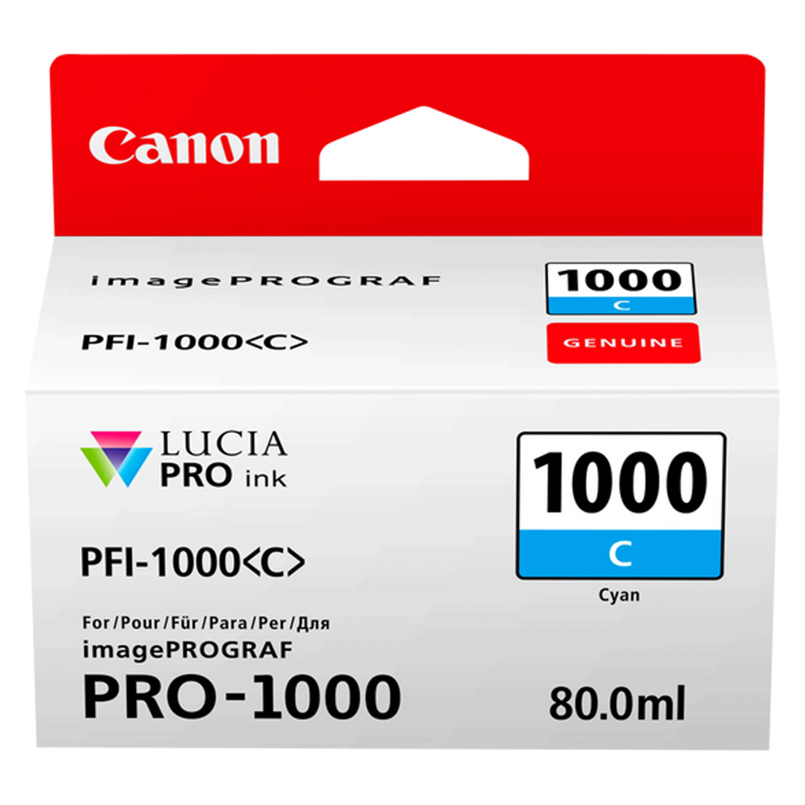 Canon PFI1000C cyan imagePrograf Pro 1000