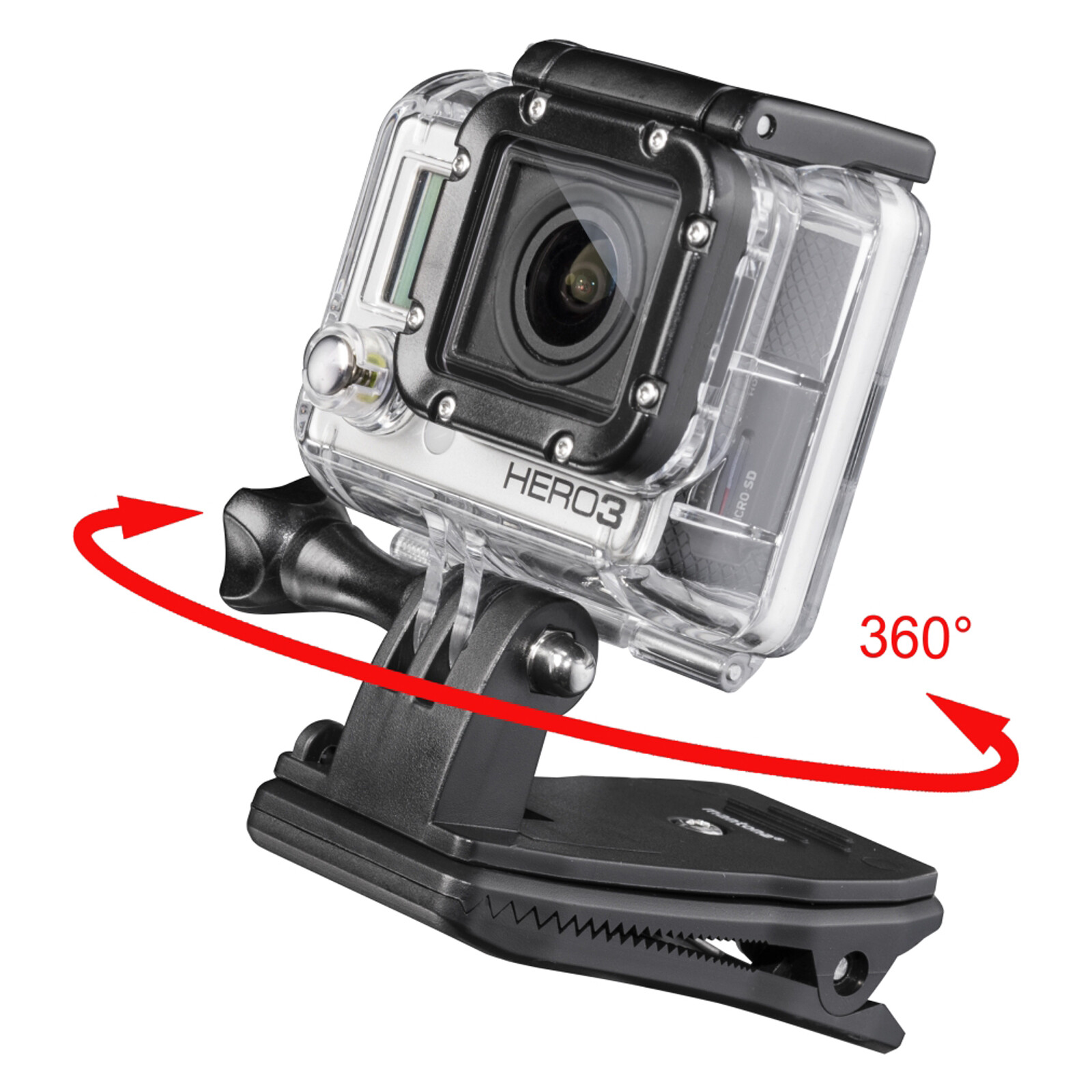 Mantona Befestigungsklemme 360 f&uuml;r GoPro