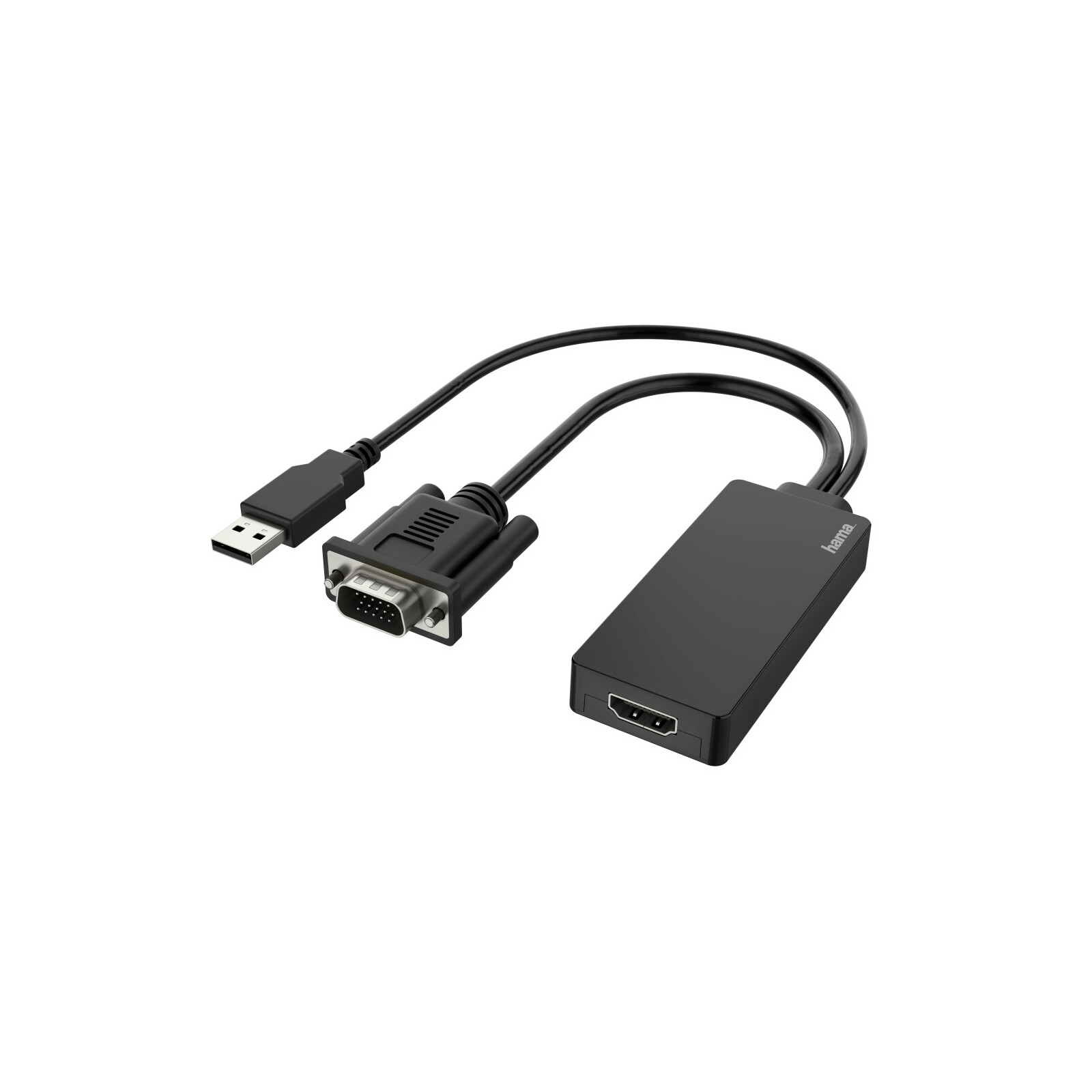 Hama Video-Adapter - VGA +USB-Stecker HDMI-Buchse