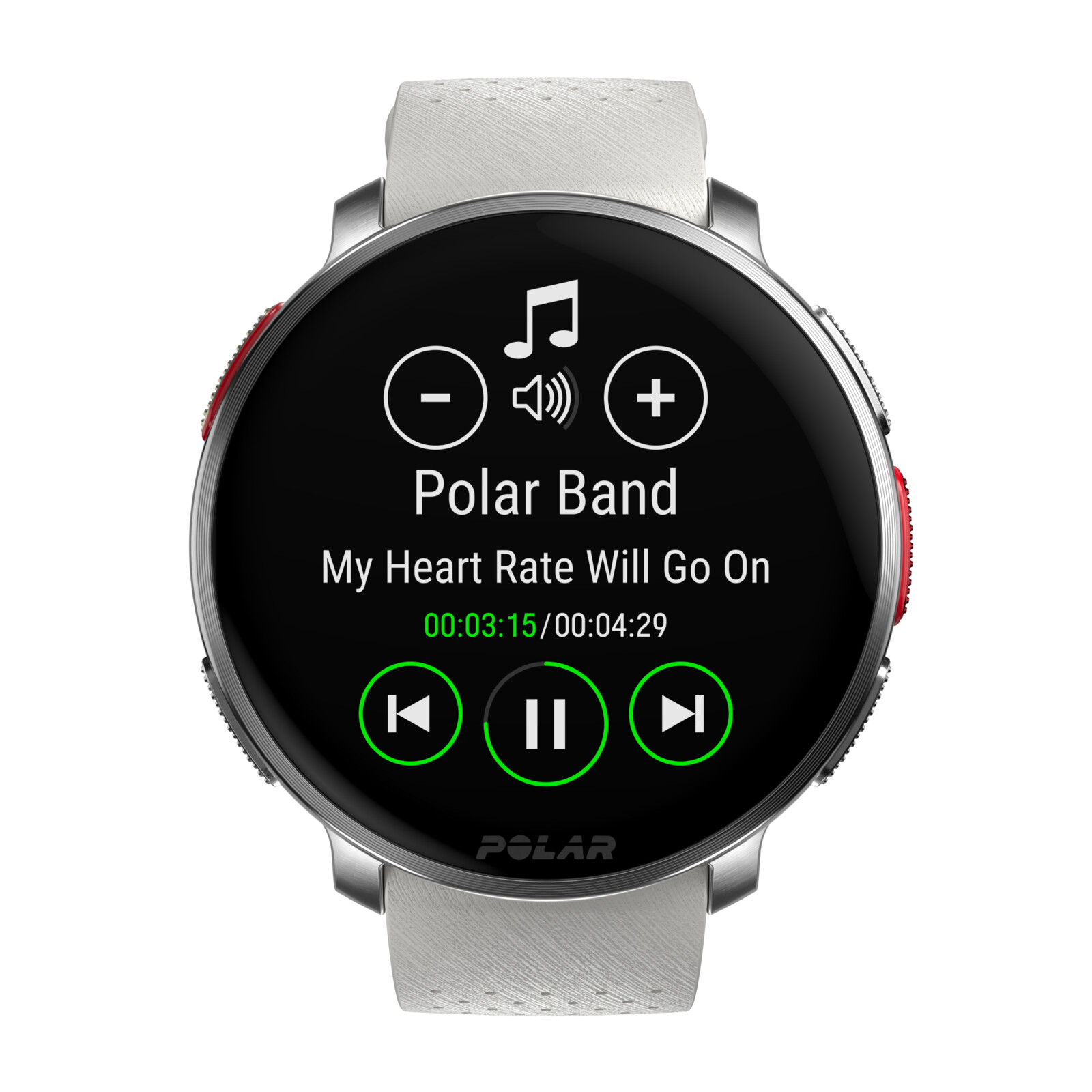 Polar Vantage V3 silver/orange S-L