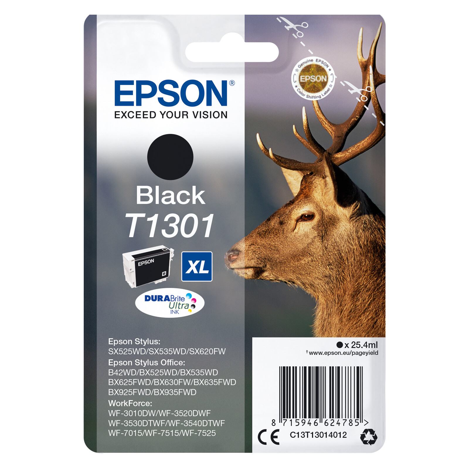 Epson T1301 Tinte Black 25,4ml