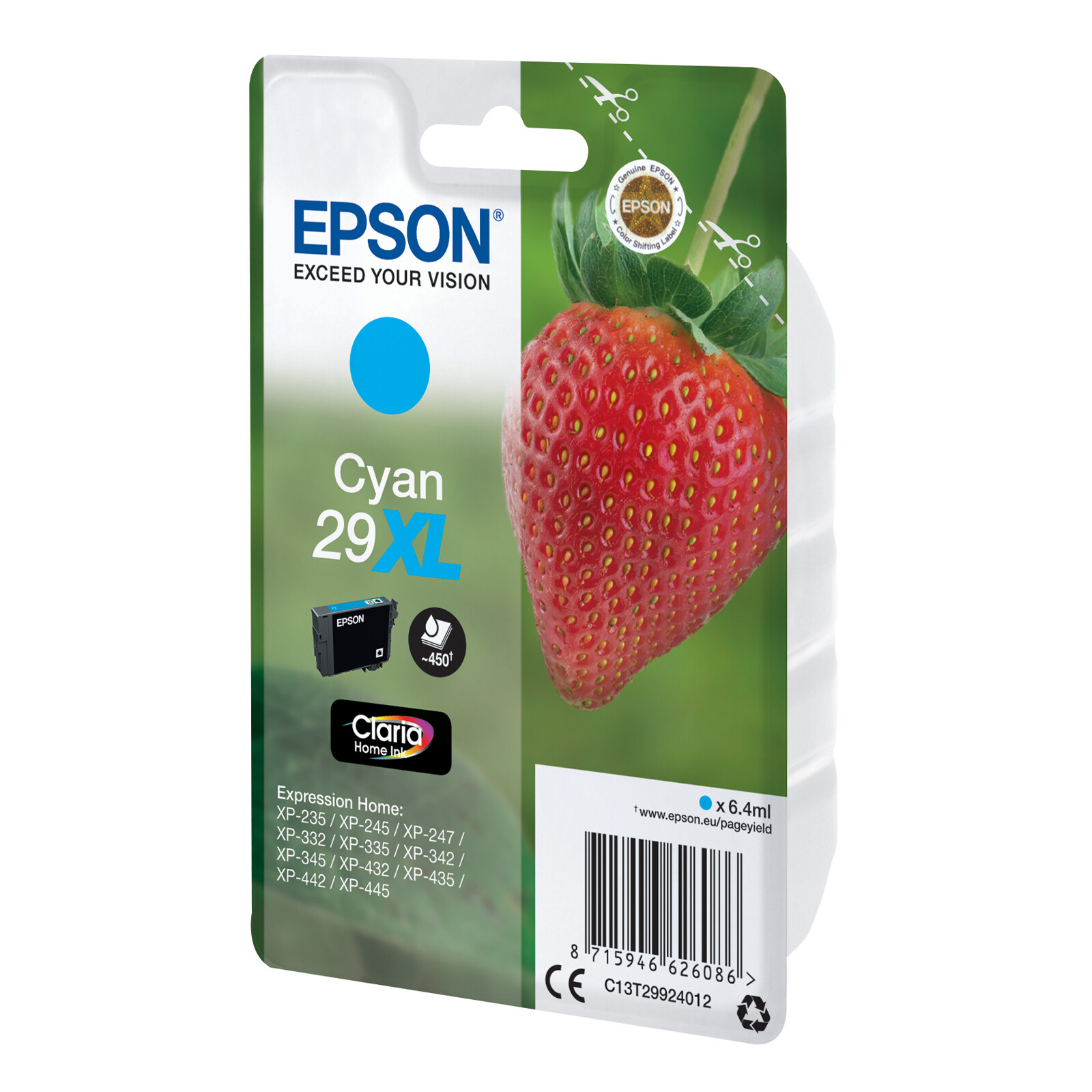 Epson 29XL T2992 Tinte Cyan 6,4ml