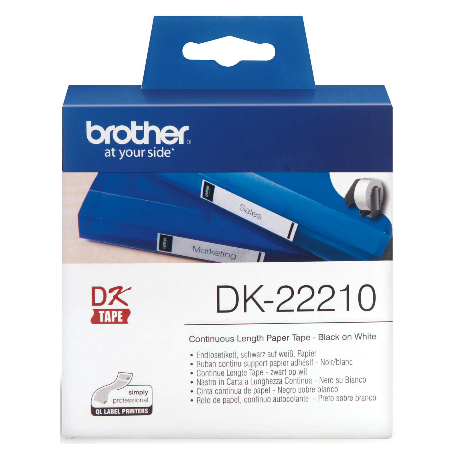 Brother DK-22210 Endlos-Etiketten