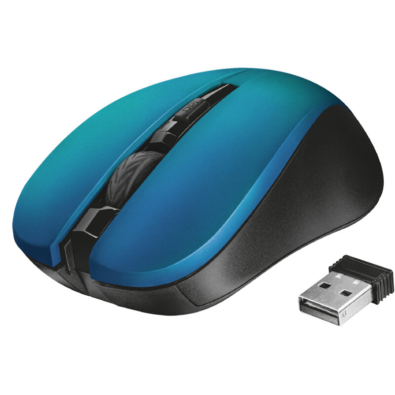 Trust Mydo Silent Click Wireless Mouse blau