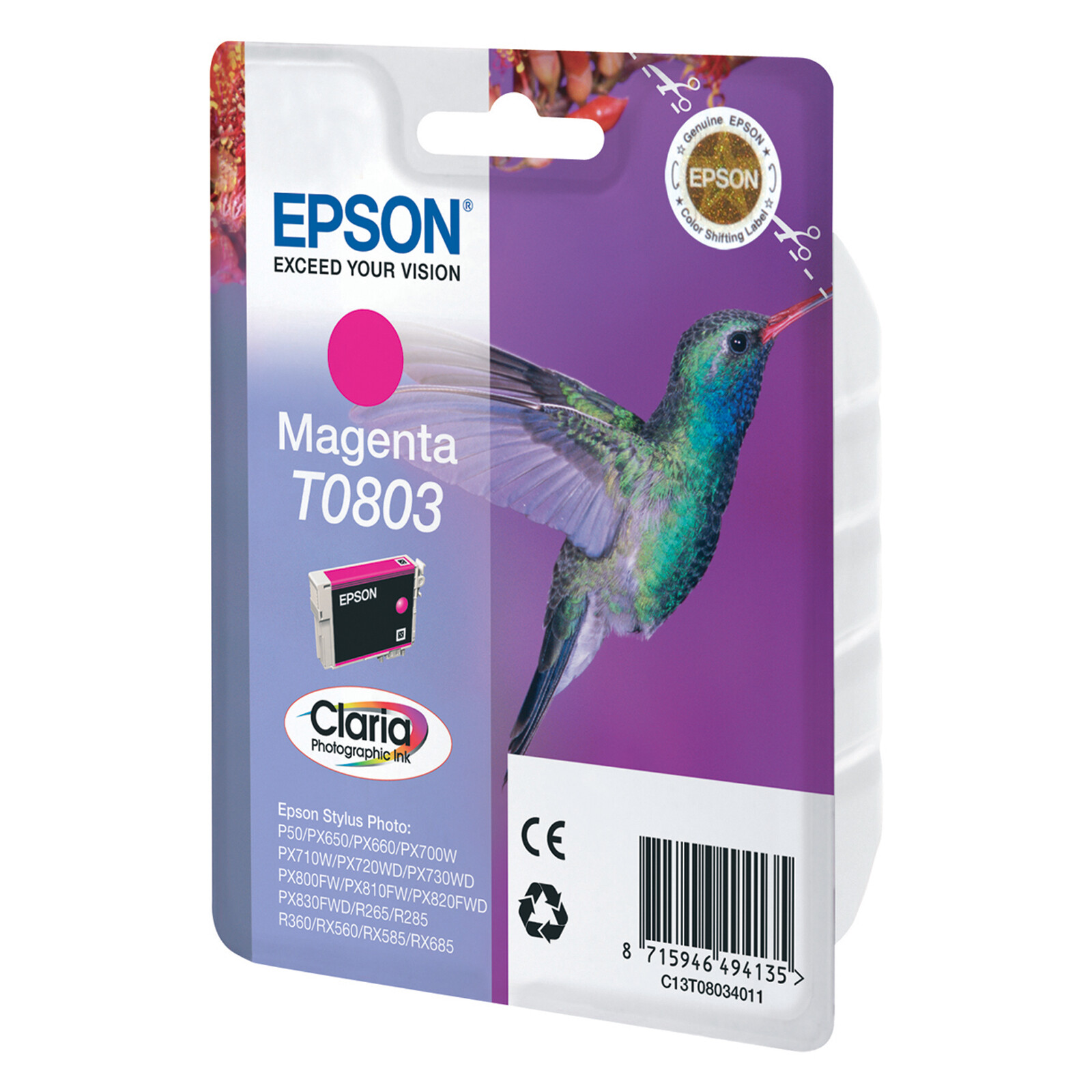 Epson T0803 Tinte Photo Magenta 7,4ml