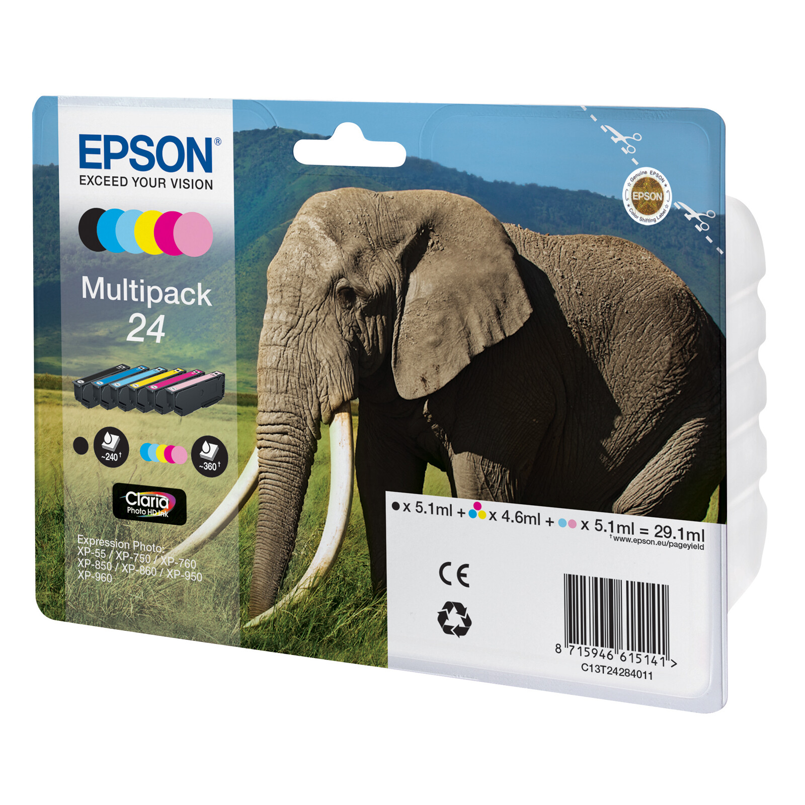 Epson 24 T2428 Tinte Multipack