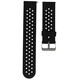 Mika Uhrenarmband Uni 22mm Silikon schwarz/schwarz