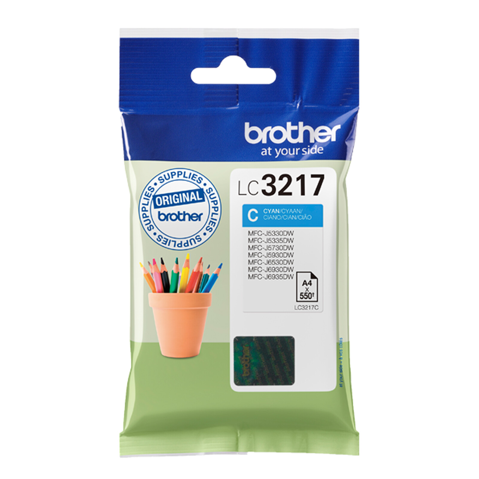 Brother LC3217C Tinte Cyan