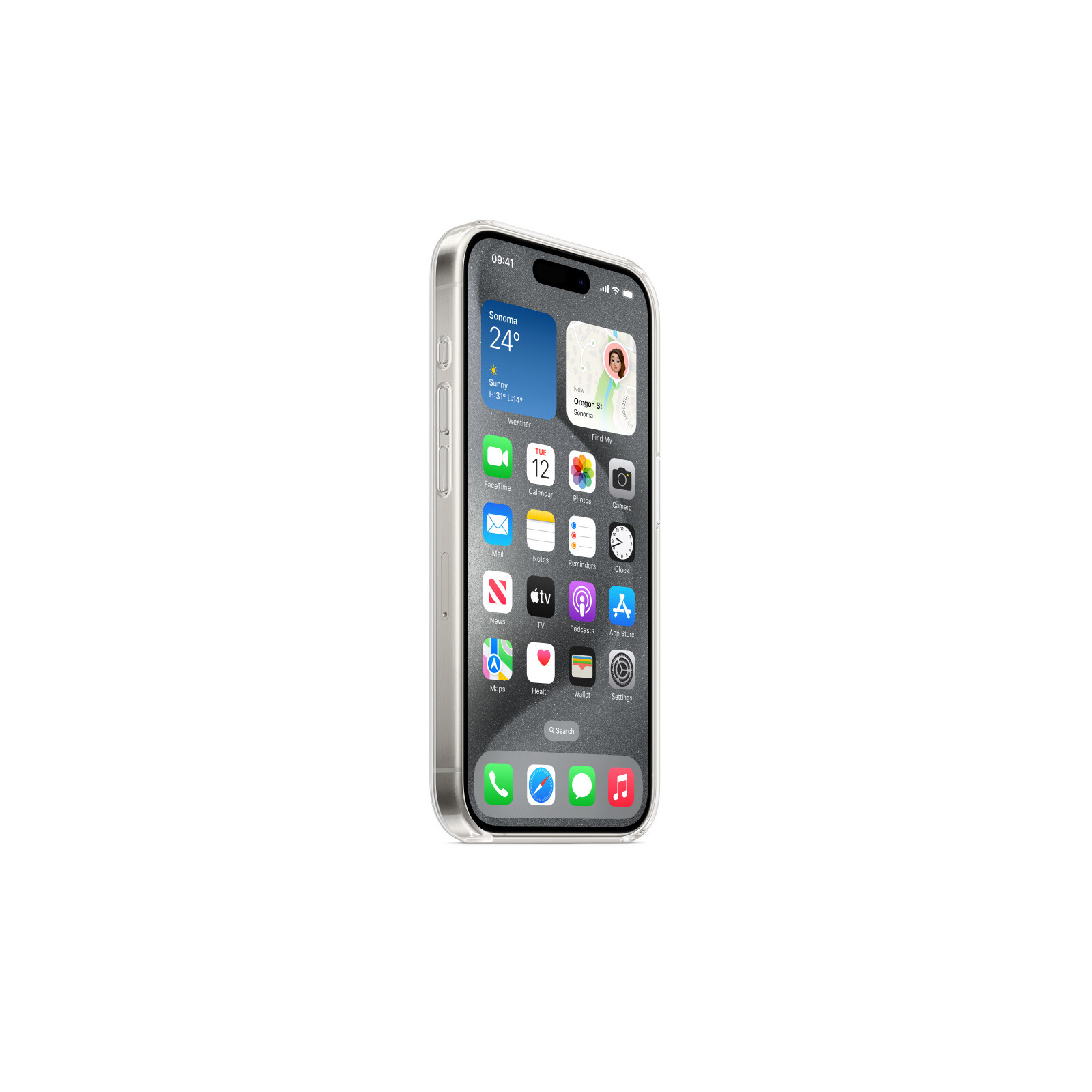 Apple iPhone 15 Pro Clear Case mit MagSafe