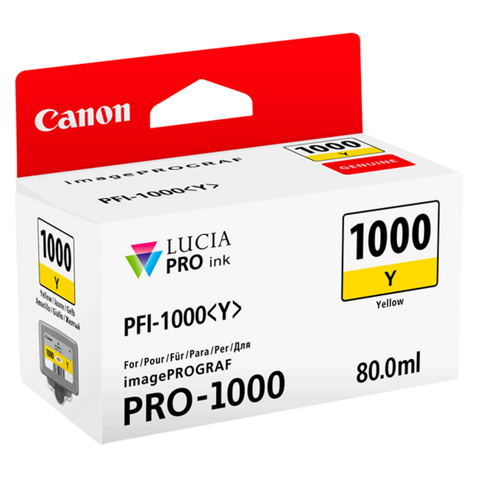 Canon PFI1000Y yellow imagePrograf Pro 1000