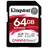 Kingston SDHC Canvas React 100MBs Kingston SDHC Canvas React 100MBs