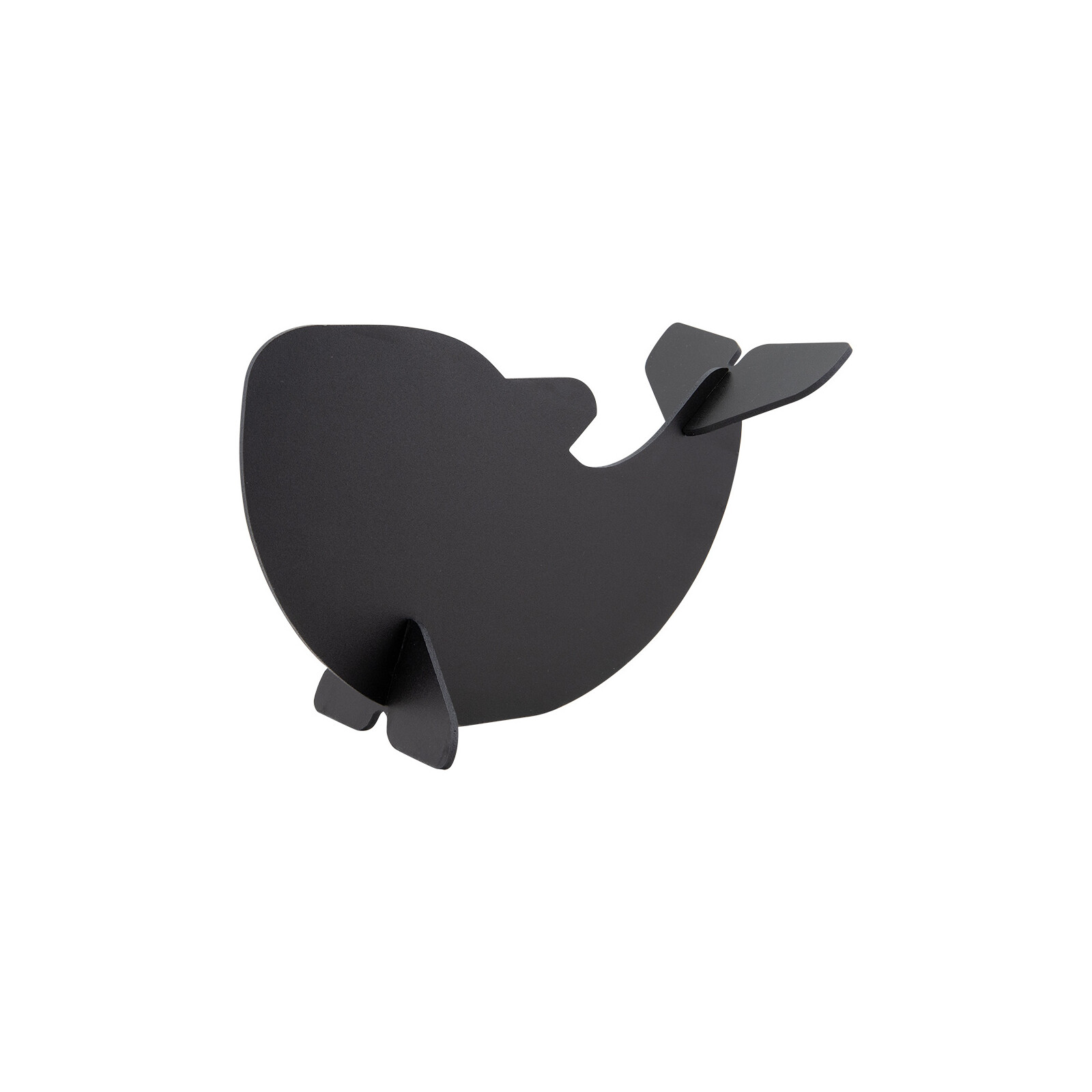 Securit 3-D Tier Whale Schwarz