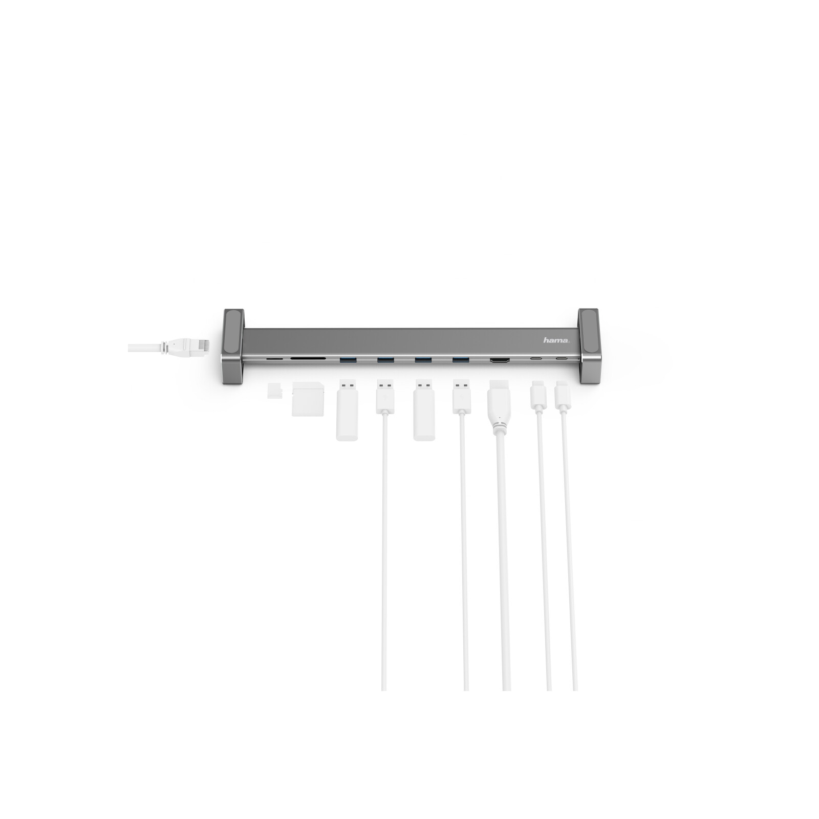 Hama USB-C Docking-Station Connect2Office Basic 9 Ports