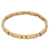Edelstahlarmband Zirkonia goldfarben Edelstahlarmband Zirkonia goldfarben