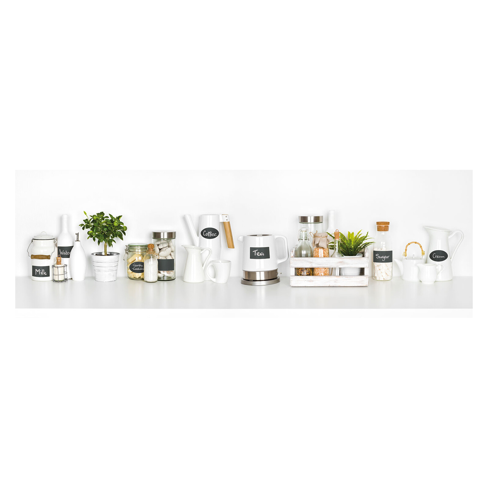 Securit Selbstklebender Kreidetafelsticker OVAL