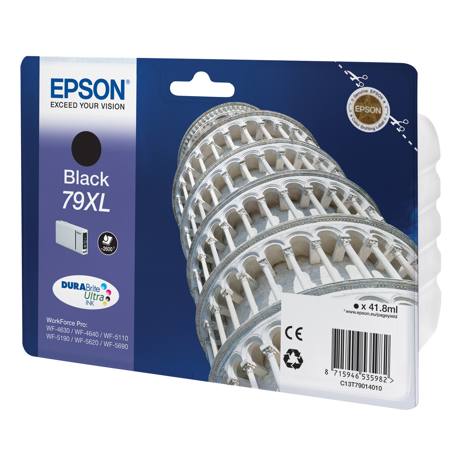 Epson 79XL T7901 Tinte Black 41,8ml