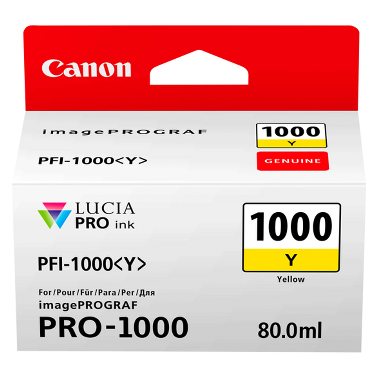 Canon PFI1000Y yellow imagePrograf Pro 1000