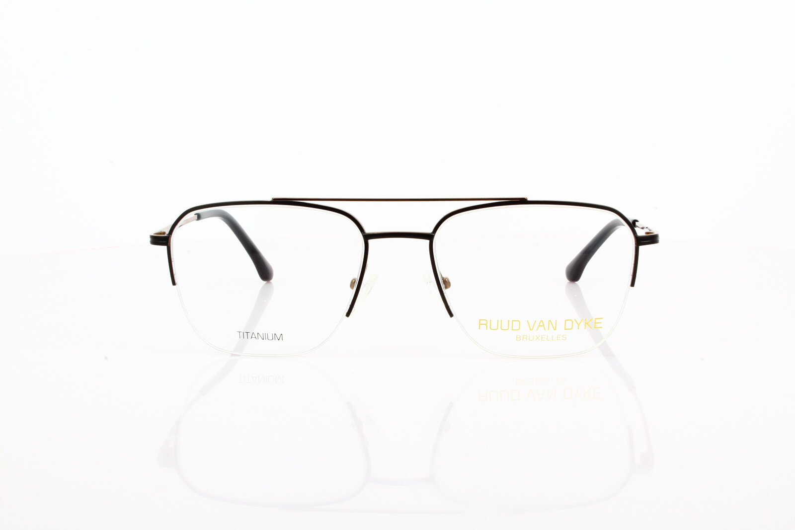 Ruud van Dyke RVD 1144T-1H Herrenbrille Titan Halbrand