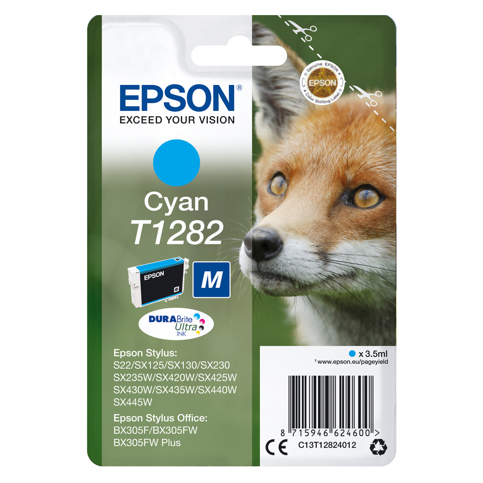 Epson T1282 Tinte Cyan 3,5ml