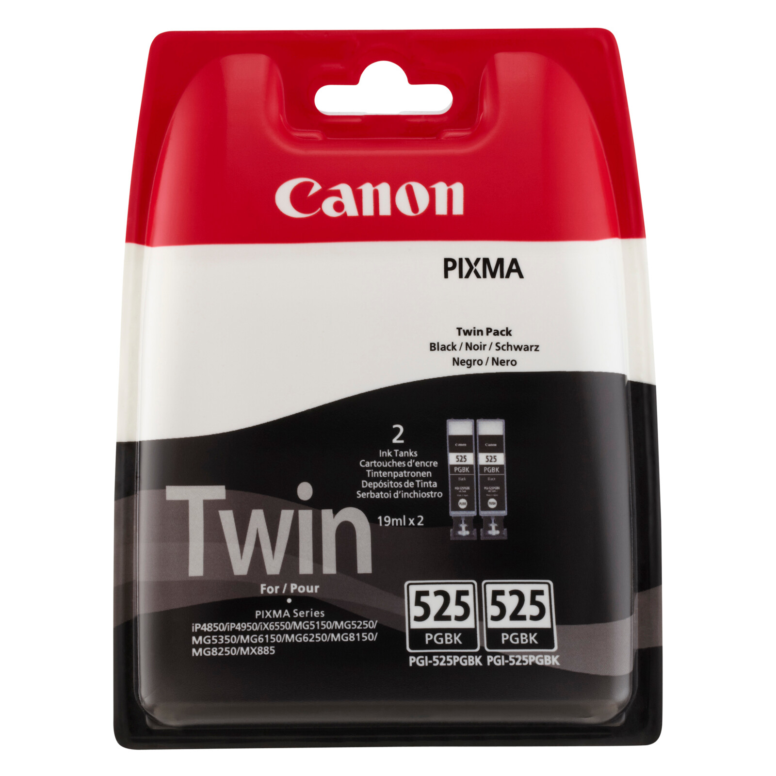 Canon PGI-525PGBK Tinte 2er Pack black
