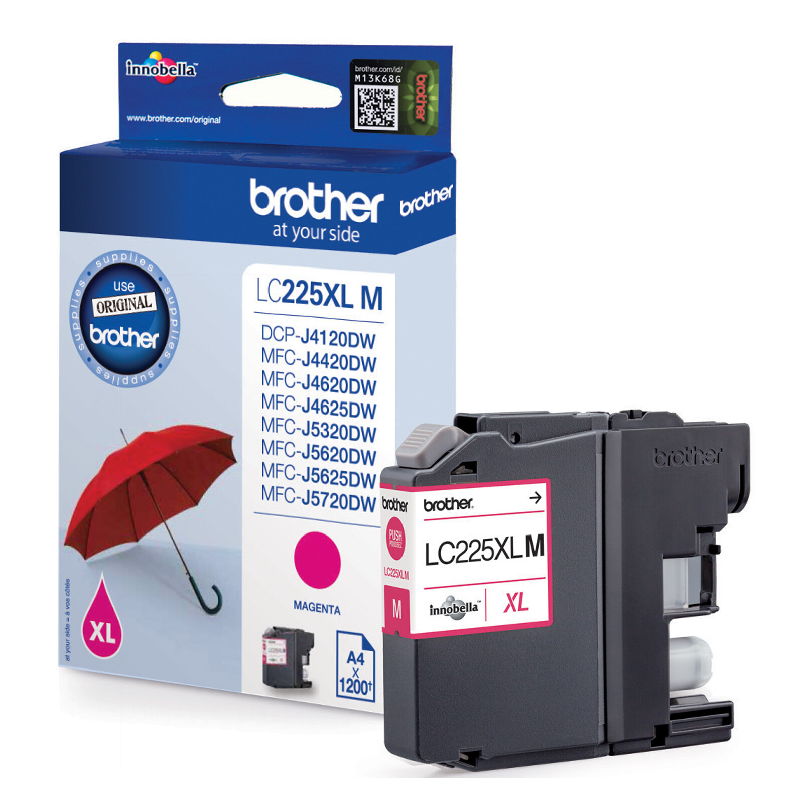 Brother LC225XLM Tinte magenta