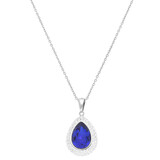 Kette Tropfen Kristalle blau Elements Kette Tropfen Kristalle blau Elements