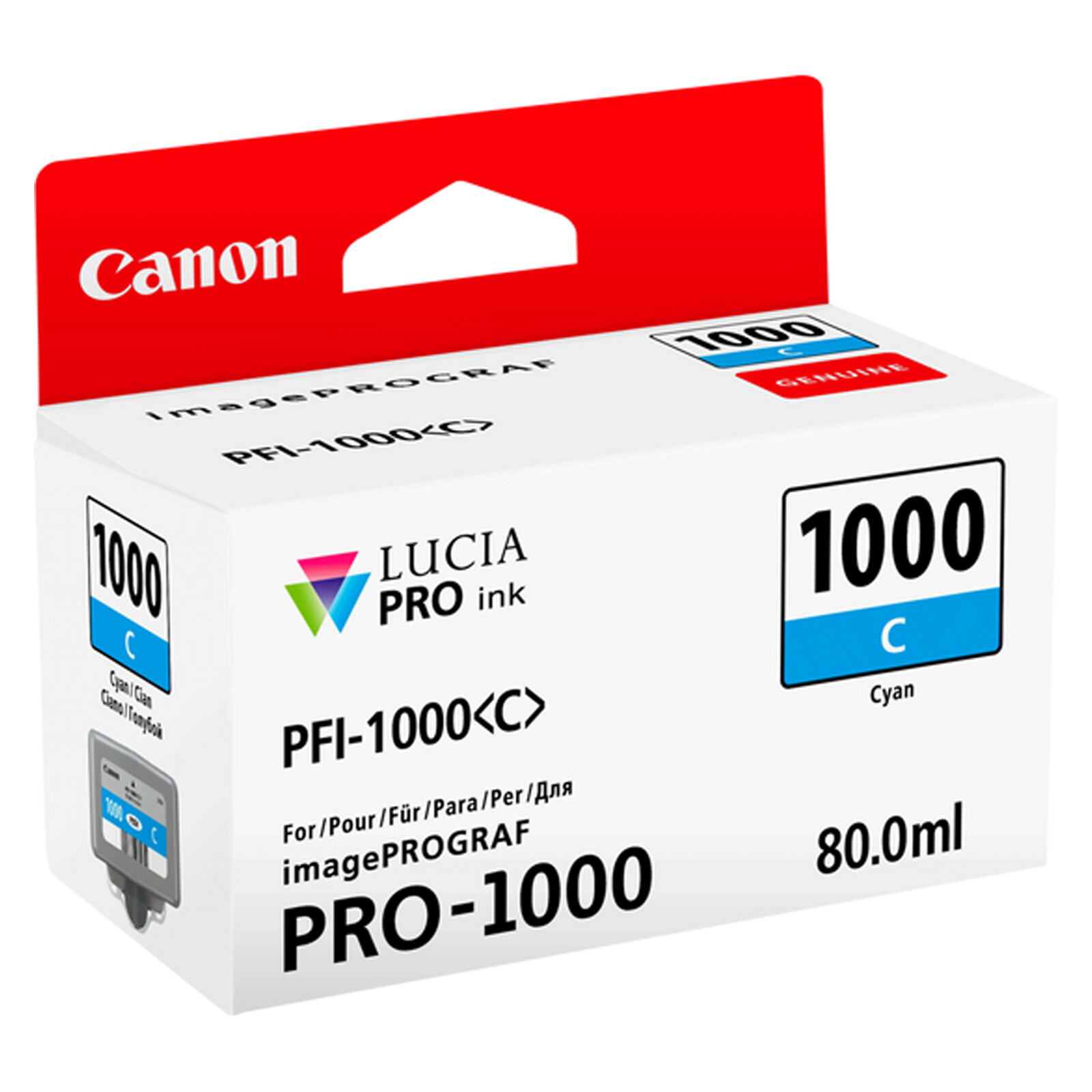 Canon PFI1000C cyan imagePrograf Pro 1000