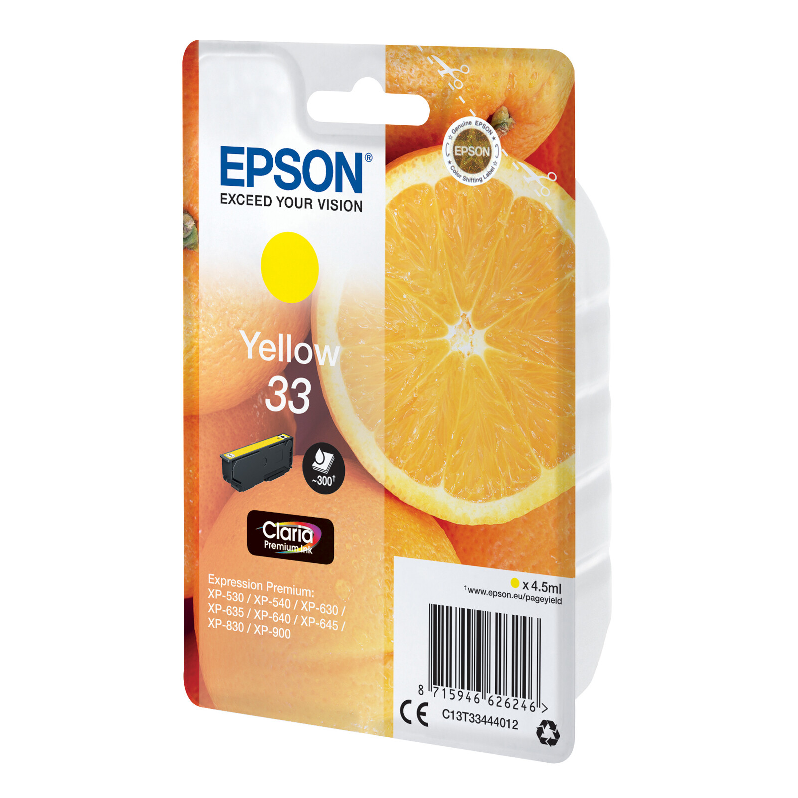 Epson 33 T3344 Tinte Yellow 4,5ml