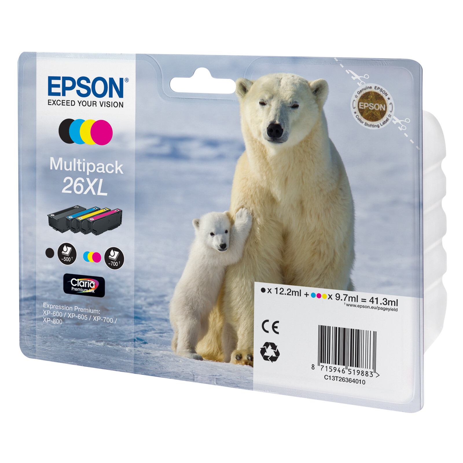 Epson 26XL T2636 Tinte Multipack