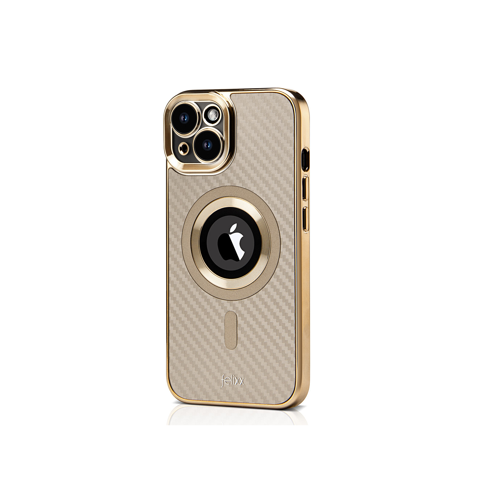 Felixx Back Carbon App iPhone 15 gold