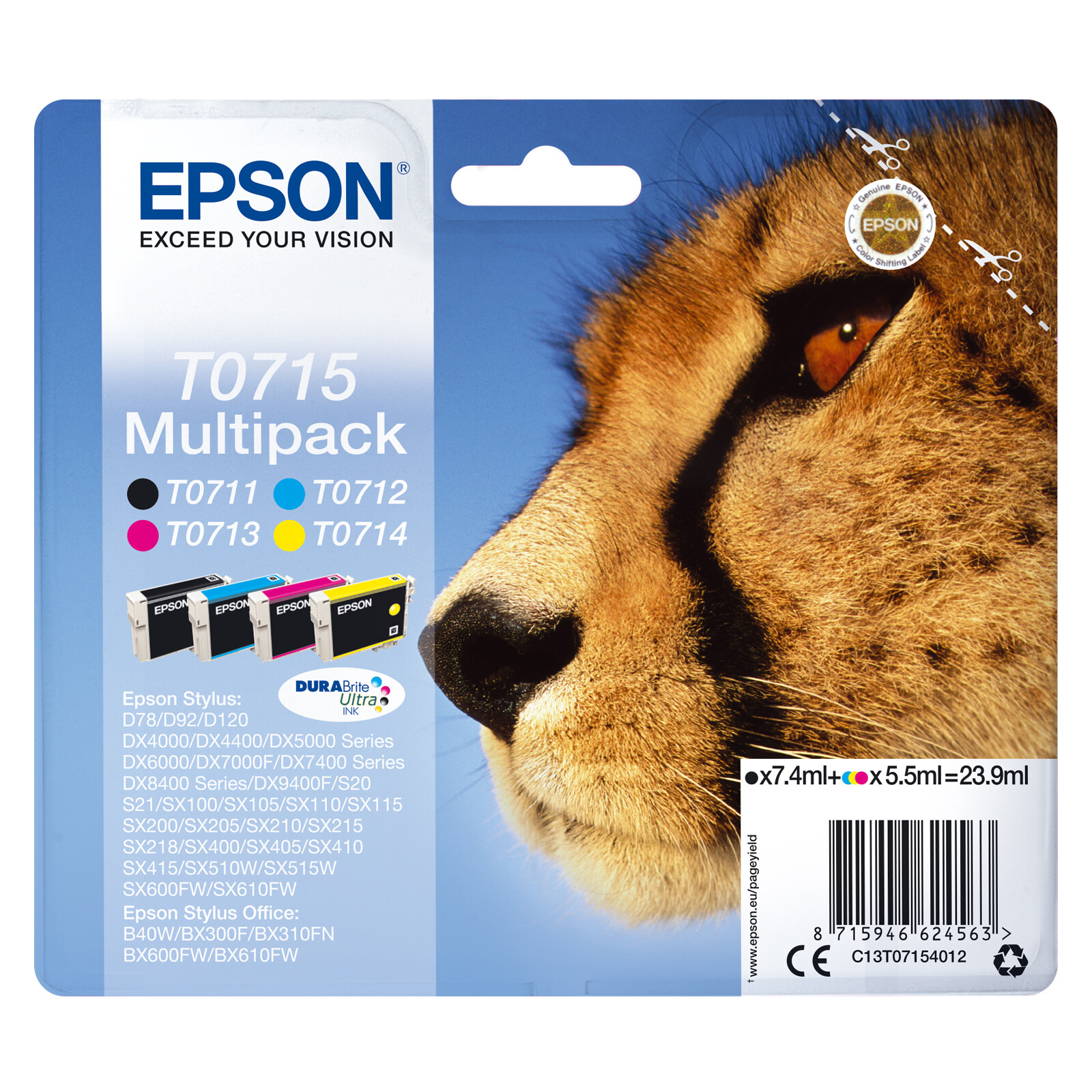 Epson T0715 Tinte Multipack