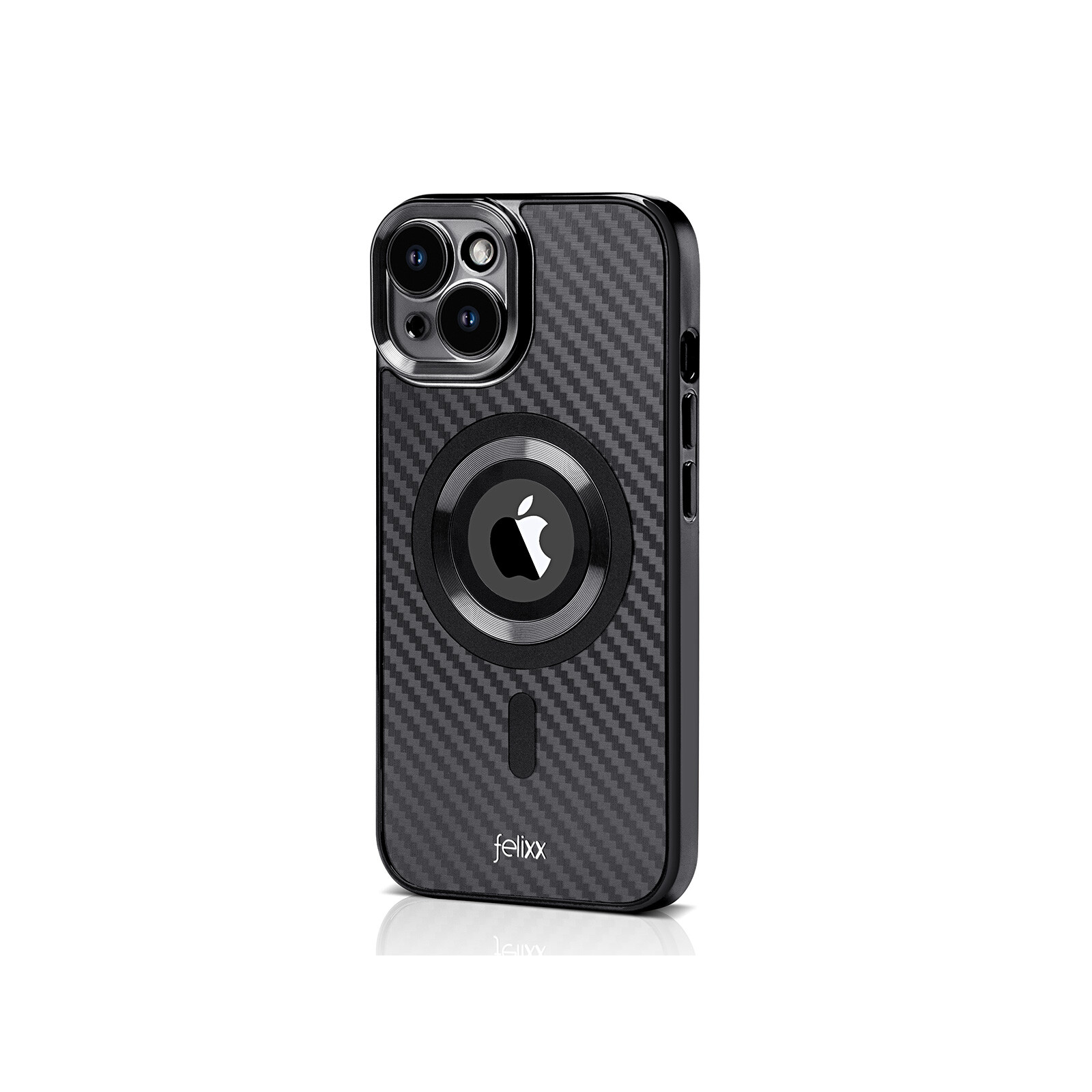 Felixx Back Carbon App iPhone 15 black