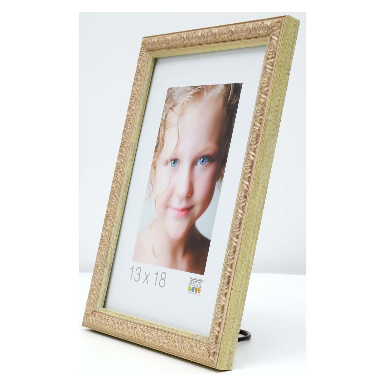 Bilderrahmen Deknudt 10x15cm Kunststoff gold S95LA1