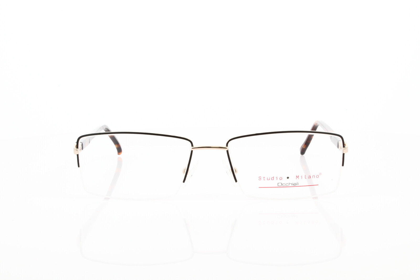 Studio Milano 17044A20 C4 Herrenbrille Halbrand Metall