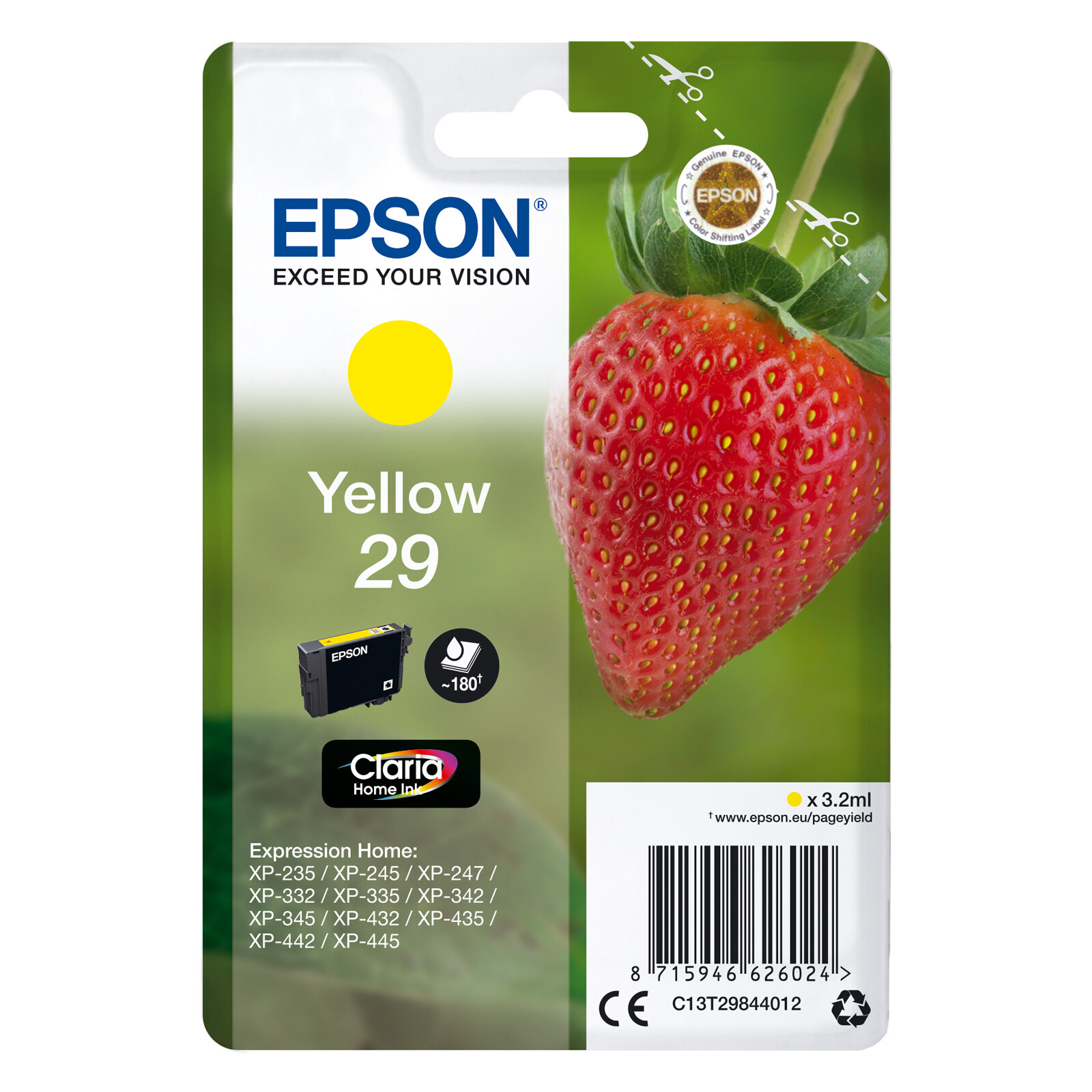 Epson 29 T2984 Tinte Yellow 3,2ml