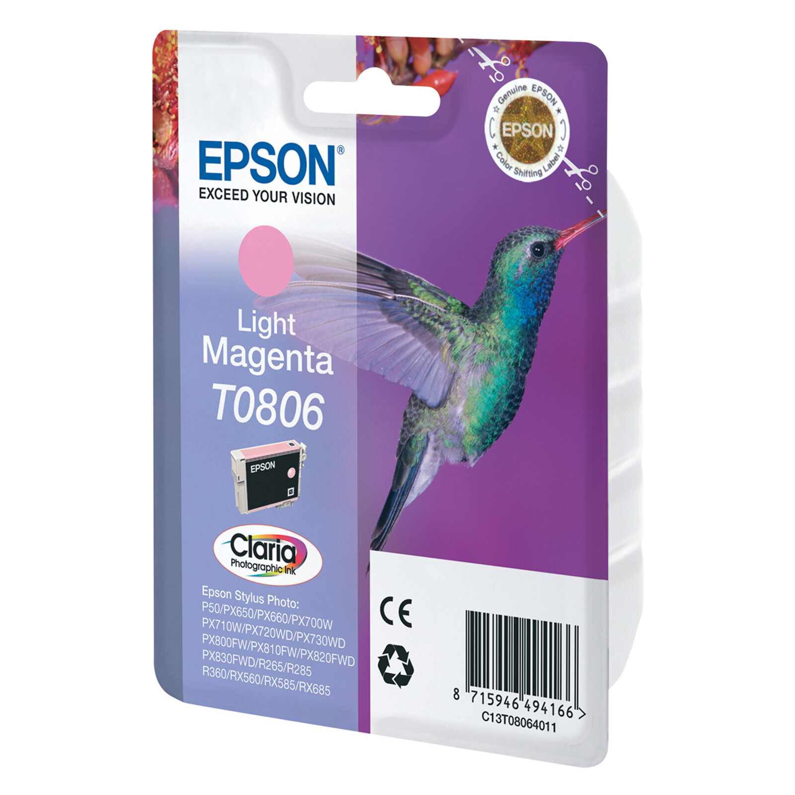 Epson T0806 Tinte Photo Light Magenta 7,4ml