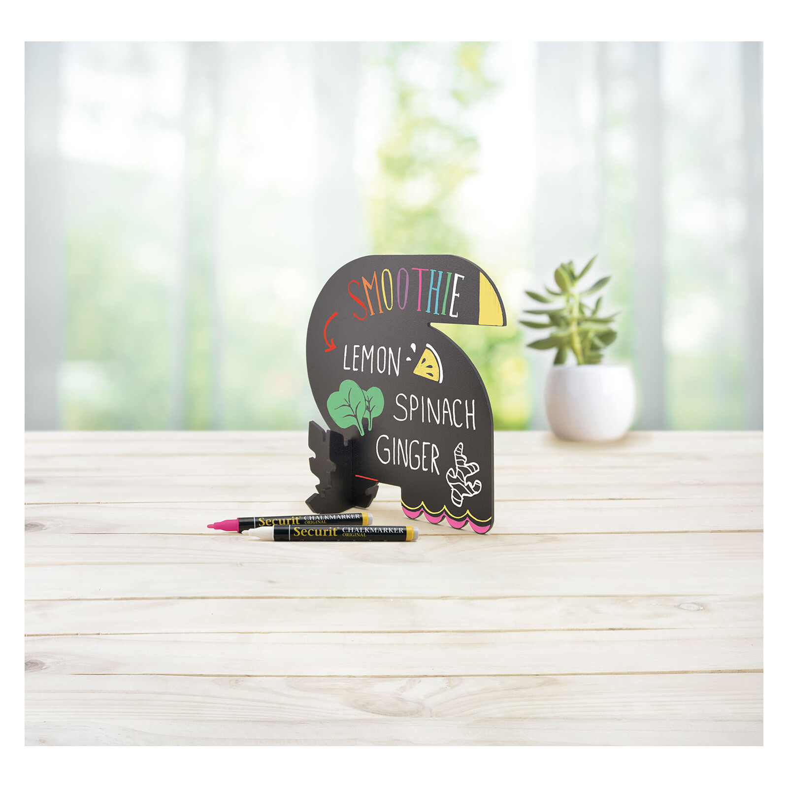 Securit 3-D Tier Toucan Schwarz